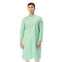 Jompers Men39s Cotton Floral Printed Kurtas