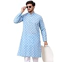 Jompers Men39s Cotton Floral Printed Kurtas