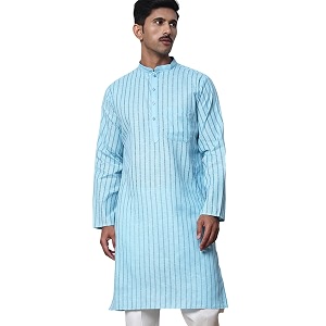 Jompers Mens Cotton Striped Kurtas