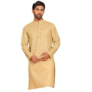Jompers Mens Cotton Striped Kurtas