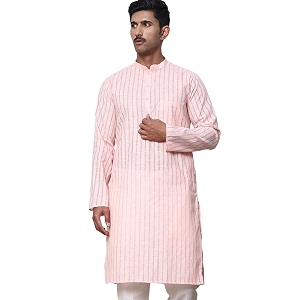 Jompers Mens Cotton Striped Kurtas