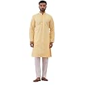 Jompers Floral Embroidered Kurta With Churidar Lemon
