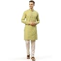 Jompers Men39s Embroidered Straight Kurta Pyjama Set.