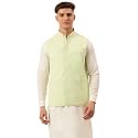 Jompers Men39s Embroidered Woven Pure Cotton Nehru