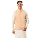 Jompers Men39s Embroidered Woven Pure Cotton Nehru