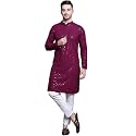Jompers Men39s Geometric Sequin Embroidered Pure Cotton