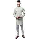 Jompers Men39s Cotton Embroidered Straight Kurta Pyjama