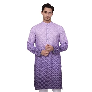 Jompers Mens Ombre Pure Cotton Straight Kurta