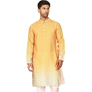 Jompers Mens Ombre Pure Cotton Straight Kurta
