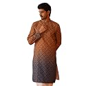 Jompers Men39s Ombre Pure Cotton Straight Kurta