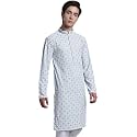 Jompers Men39s Regular Fit Cotton Chikankari Embroidered