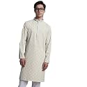 Jompers Men39s Regular Fit Cotton Chikankari Embroidered