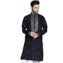 Jompers Men39s Sequins Embroidered Kurtas