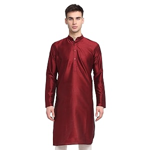 jompers men black amp white solid kurta