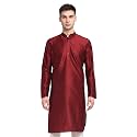 Jompers Men Black &amp; White Solid Kurta