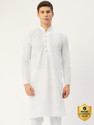Jompers Men Embroidered Straight Kurta