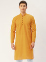 Jompers Men Embroidered Straight Kurta