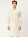 Jompers Men Embroidered Straight Kurta
