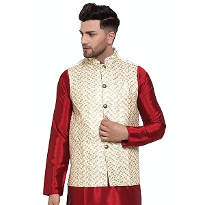 Jompers Men Embroidered Waistcoats Nehru jeckets.