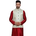 Jompers Men Embroidered WaistcoatsNehru jeckets.