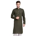 Jompers Men Green Ethnic Embroidered Pure Cotton