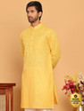 Jompers Men Striped Straight Kurta