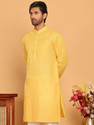 Jompers Men Striped Straight Kurta