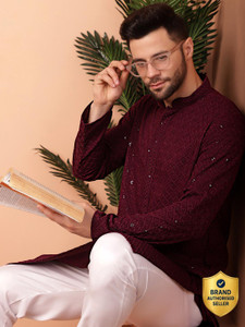 Jompers Men Viscose Rayon Kurta Pyjama Set