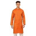Jompers Silk Blend Men39s Woven Design Kurtas.