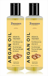 jomsom ayurvedic moroccan argan with moroccan strengthen dull  hair100 vegan hair oil 400