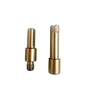 jon bhandari tools 12mm 12 inch 2-in-1 diamond core drill bit with adapter  vacuum brazed hole saw cutter for marble granite tiles concrete stone brick  wet amp dry drilling for power tools