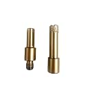 Jon Bhandari Tools 12mm (1/2 Inch) 2-in-1 Diamond Core Drill Bit with Adapter – Vacuum Brazed Hole Saw Cutter for Marble, Granite, Tiles, Concrete, Stone, Brick – Wet &amp; Dry Drilling for Power Tools
