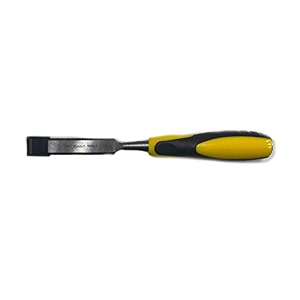 jon bhandari tools 19mm 34 wood chisel  bevel edge hardened steel blade with soft grip handle  professional hand tool for woodworking carving amp shaping