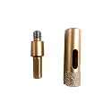 Jon Bhandari Tools 19mm (3/4 Inch) 2-in-1 Diamond Core Drill Bit with Adapter – Vacuum Brazed Hole Saw Cutter for Marble, Granite, Tiles, Concrete, Stone, Brick – Wet &amp; Dry Drilling for Power Tools