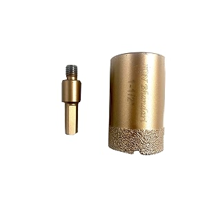 jon bhandari tools 38mm 1-12 inch 2-in-1 diamond core drill bit with adapter  vacuum brazed hole saw cutter for marble granite tiles concrete stone brick  wet amp dry drilling for power tools
