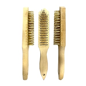 jon bhandari tools 3pc wooden handle wire brush with carbon steel bristles for cleaning scrubbing rust amp paint removal and polishing