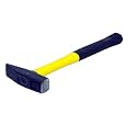 Jon Bhandari Tools 400g Machinist Hammer – High Carbon Steel Head, Shock Absorbing TPR Grip – Heavy Duty Riveting, Metal Shaping, Flattening, Metalworking & Dent Removal Tool for Professionals & DIY