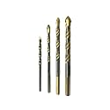 Jon Bhandari Tools Ceramic Drill Bit Set Tungsten Carbide for Tile, Glass, Concrete, Brick, Wood &amp; Plastic (5pc 5mm)