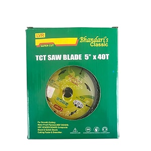 jon bhandari tools classic 10pc tct circular saw blade for wood  5 inch 125mm 40 teeth tungsten carbide tipped smooth amp fast cutting  for plywood mdf hdf veneer composite board switchboard