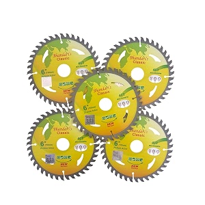jon bhandari tools classic 5pc tct circular saw blade for wood  6 inch 150mm 40 teeth tungsten carbide tipped smooth amp fast cutting  for plywood mdf hdf veneer composite board switchboard