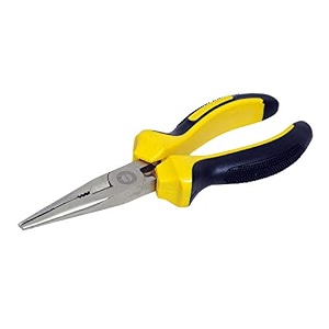 jon bhandari tools long nose plier 65 inch  slim precision pliers for gripping bending amp cutting wires  ideal for crafting electronics amp repairs