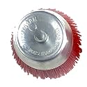 Jon Bhandari Tools Nylon Filament Abrasive Wire Cup Brush 75mm with Spindle – Medium Grit, Drill Attachment – for Rust, Paint Removal, Surface Prep on Metal, Wood, Plastic
