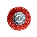 Jon Bhandari Tools Nylon Filament Abrasive Wire Brush (4 Inch/100mm) – Medium Grit, Heavy Duty, Drill Attachment – for Wood, Metal, Plastic – Surface Prep, Deburring, Paint &amp; Coating Removal