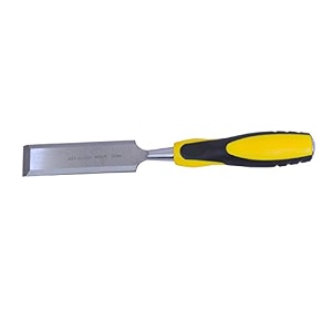 jon bhandari tools 32mm 1-14 wood chisel  bevel edge hardened steel blade with soft grip handle  professional hand tool for woodworking carving amp shaping