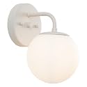 JONATHAN Y Louis Parisian Globe 5.75" Vanity 1-Light, Almond