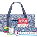 Jongyance American Mahjong Set, Mahjong Game Set, 166 Tiles with Blue and Red Bag, 4 All-in-One Rack/Pushers, MaJongg Set (Mahjong, Majiang, Ma Jong)