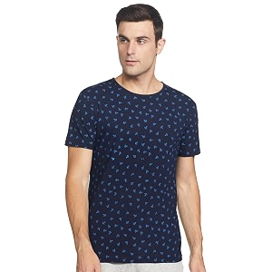 JONNEY Mens Cotton Blended Regular Fit Round