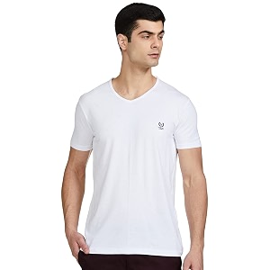 JONNEY Mens Cotton Blended Regular Fit V-Neck