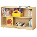 Jonti-Craft 0792JC Low Adjustable Mobile Straight-Shelf
