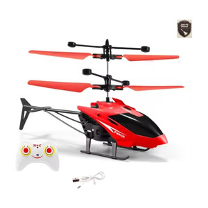 jontys castle remote control toy flying helicopter with 3d lights and charging cable